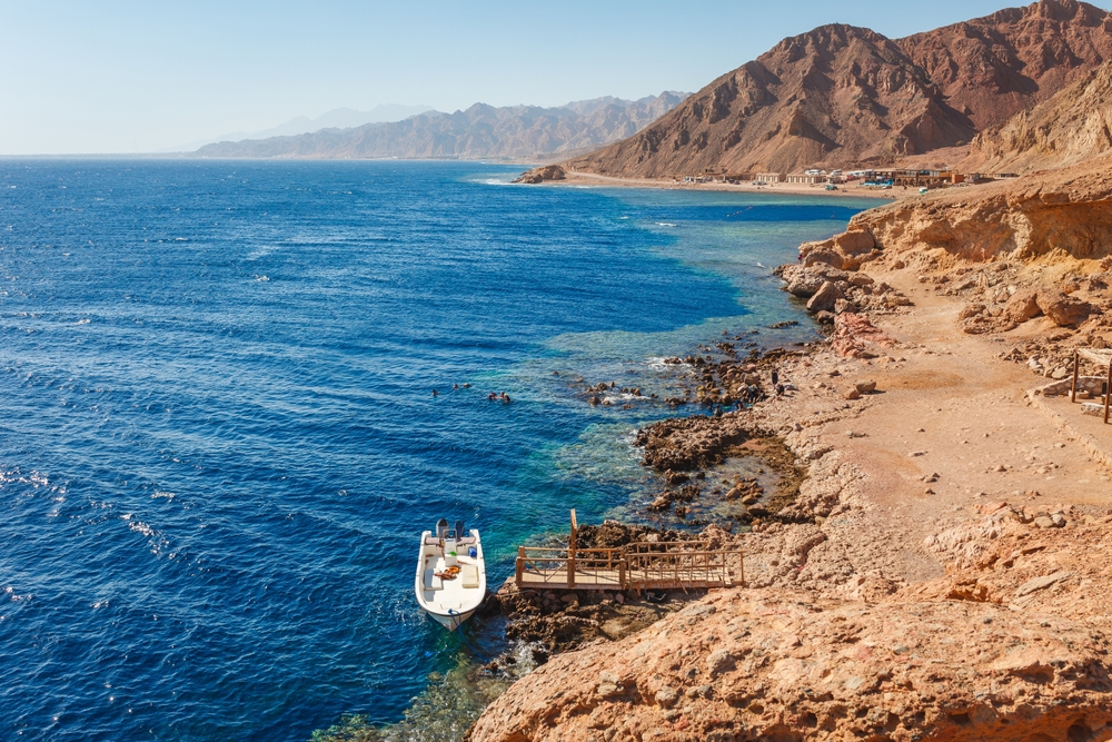 Sea,Coast,In,Dahab,Near,Blue,Hole,Diving,At,The