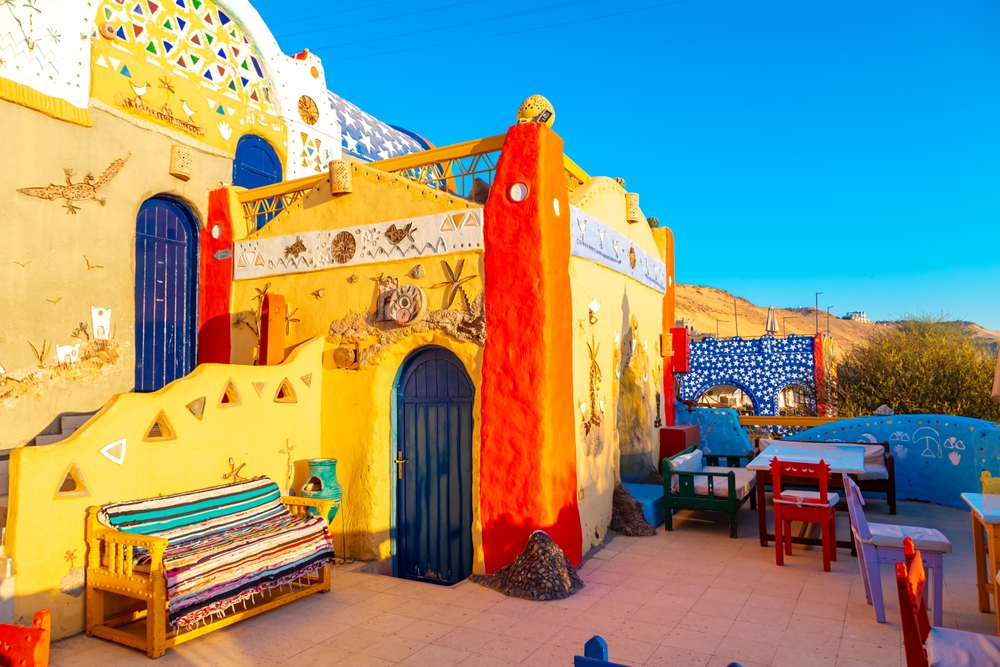 Dawn,In,The,Famous,Nubian,Village.,Aswan,,Egypt,,October